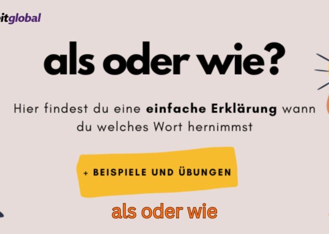 Als oder wie? Die einfache Regel endlich verstehen